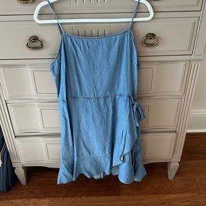 Express Jean wrap dress